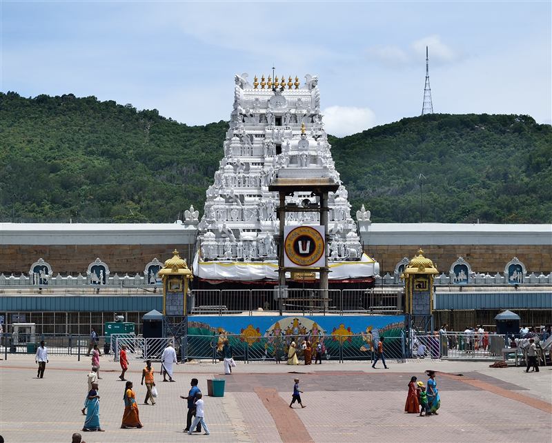 Entrance of Sri Venkateswara Temple in Tirumala