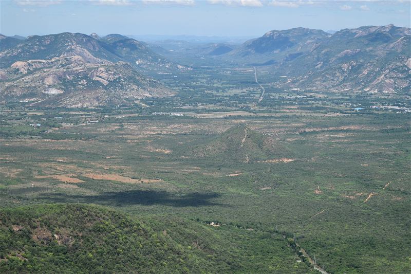 Sapthagiri hills surrounding Tirumala
